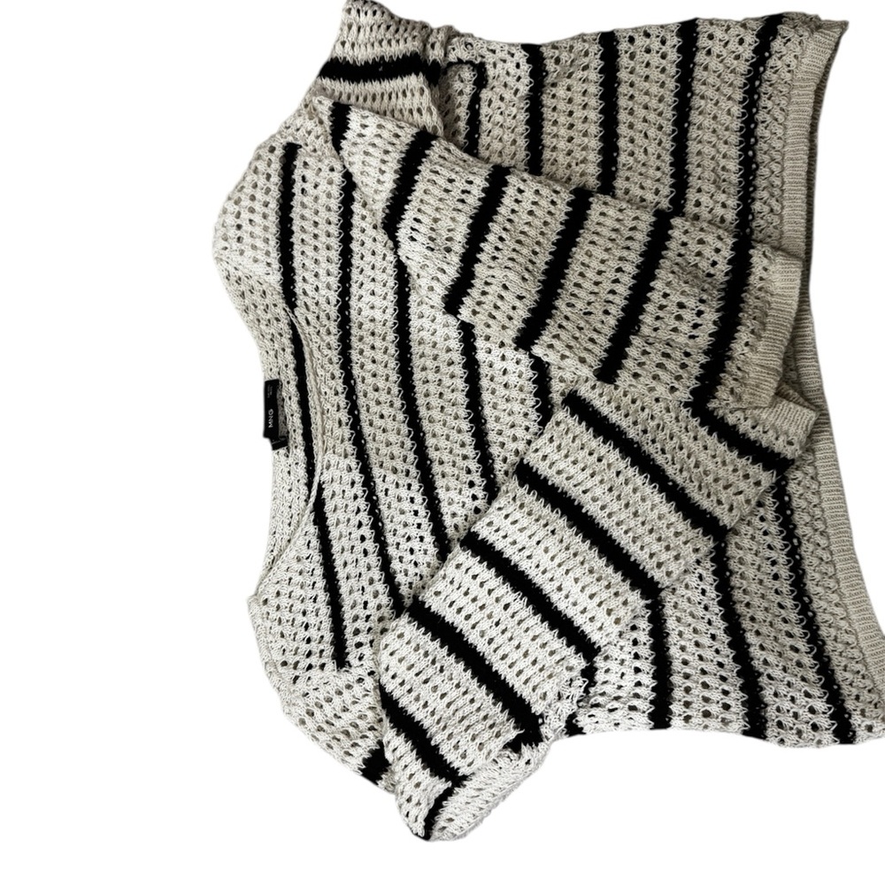 Mango Striped Knit Sweater and Short Set